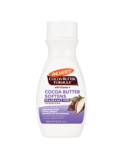 Soften and Smooth rough, dry skin with Palmer’s Cocoa Butter Formula Fragrance free daily body lotion, crafted with intensively moisturising Cocoa Butter and Vitamin E. Specially formulated for sensitive skin.
Fragrance Free, Hypoallergenic, Suitable For Eczema Prone Skin 
48-hour moisture 
Suitable for Vegans.