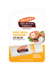 Soothe and Nourish lips with Palmer’s Shea Butter Formula Lip Balm, crafted with vitamin-enriched Shea Butter to richly replenish dry, chapped lips.
Use: Apply to lips as needed for a boost of hydration.
48 Hour Moisture 
Moisturises Dry Lips
*Ethically traded and sustainably produced
*Packaging may vary for a short period of time