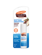 Soften and Smooth rough, dry lips with Palmer’s Cocoa Butter Formula Swivel Stick, crafted with intensively moisturising Cocoa Butter and Vitamin E. Also ideal for spot moisturising cuticles, rough patched and scars. 
3-in-1 Lip, Face & Body Spot Moisturiser, Paraben & Phthalate Free 
Use on lips or dry skin as needed.
48-hour moisture.
Suitable for Vegans.
