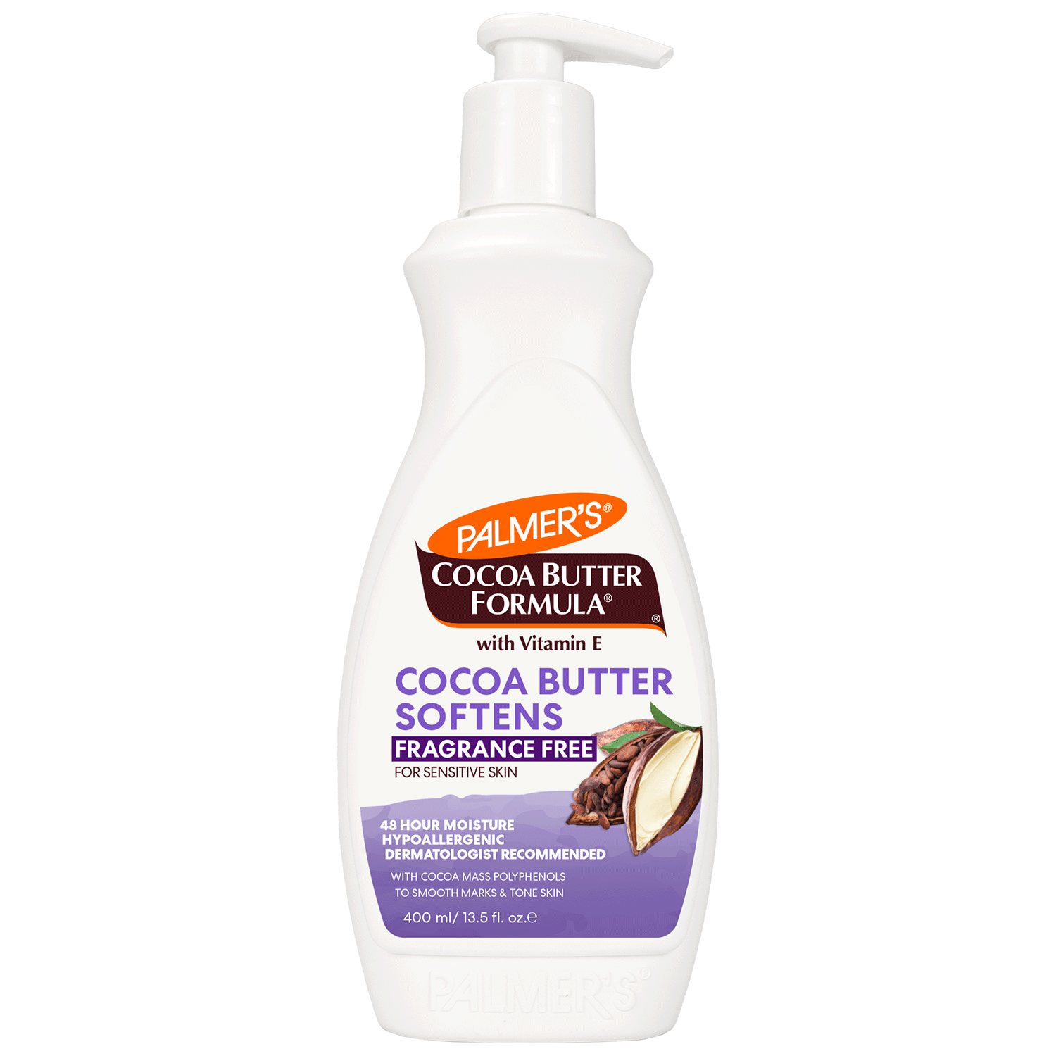 Cocoa Butter Softens Body Lotion, Fragrance Free